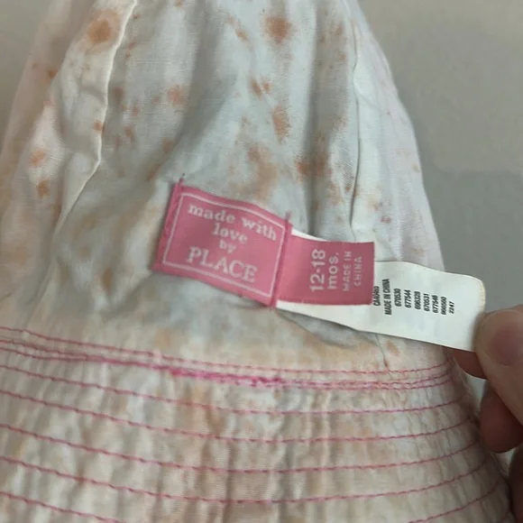 The Children’s Place 12-18 months kids hat Panama 100% cotton - Picture 3 of 3